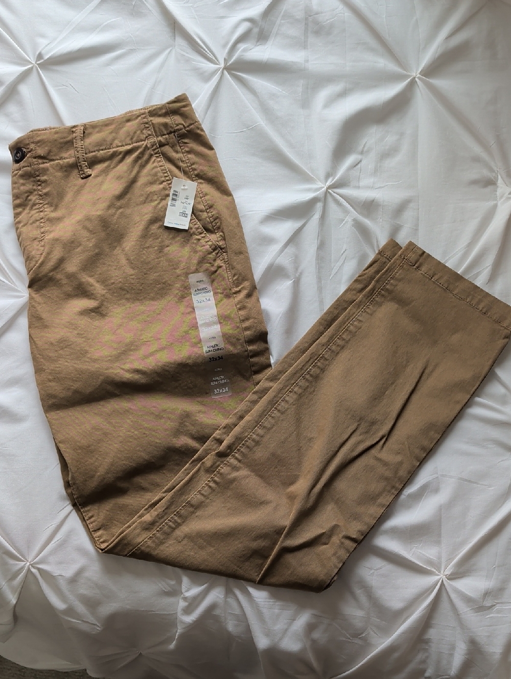 Aeropostale Men's Khaki Chino Pants - Brown Tan
